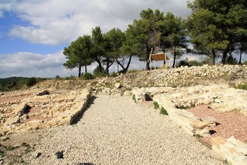 Fototapeta na wymiar Iberian archeological site El Puig Alcoy Alicante Spain