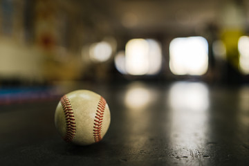 baseball ball on the floor