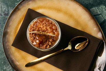 New york cheese cake with mousse with apple cream