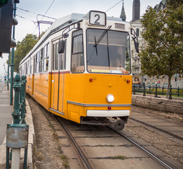 Fototapeta na wymiar City tram