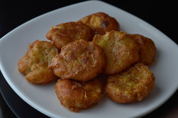 Indonesian potato fritters or perkedel