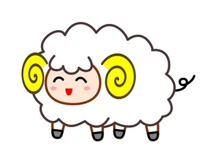 かわいいヒツジ