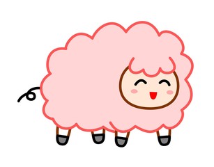 かわいいヒツジ