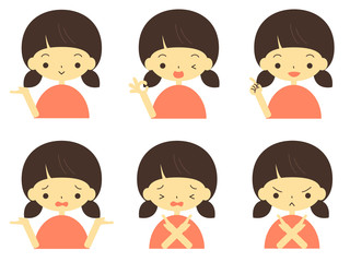 可愛い少女のアイコン