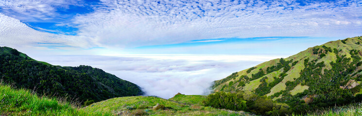 Panoramic Big Sur, Cloudy