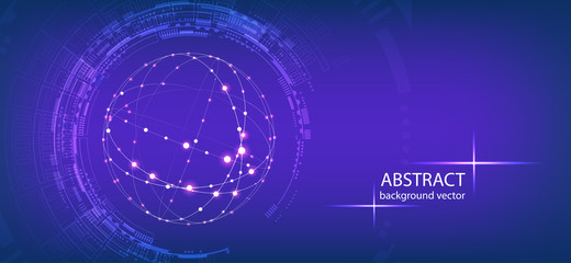Abstract technology vector background.For business, science, technology design.