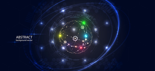 Abstract technology vector background.For business, science, technology design.