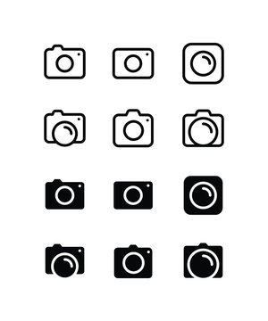 Camera Icon Logo Vector Symbol