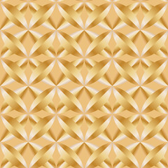elegant golden yellow metallic geometric repeating pattern for festive backgrounds, wallpapers, backdrops, textile and fabric, cards, wrapping, packaging, posters, banners.pattern swatch at Ai file 