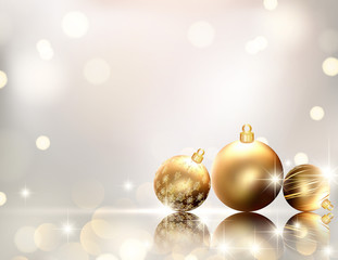 クリスマスの輝くオーナメント