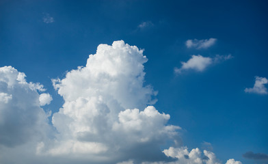 Cloudy sky at beginning of rainy season