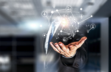 Presenting new technologies. Mixed media