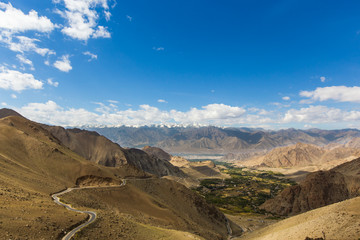 Beautiful mountains on Leh highway, Leh district, Ladakh, Himalayas, Jammu and Kashmir, Northern India