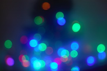 abstract bokeh christmas  lights