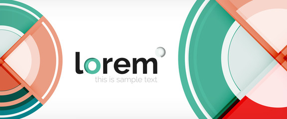 Obraz premium Multicolored round shapes abstract background