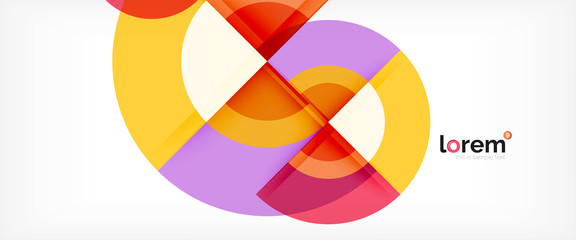Obraz premium Multicolored round shapes abstract background