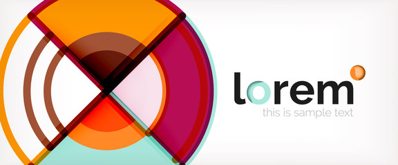 Obraz premium Vector abstract colorful circles background