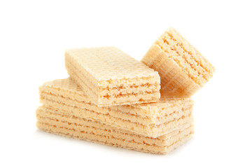 Wafers stick on white