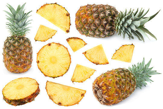 Pineapple tropical fruit collection