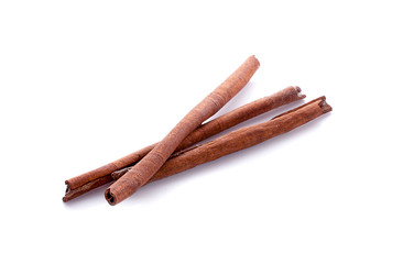 Cinnamon sticks isolated on white background