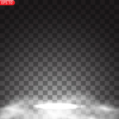 Stage podium with lighting