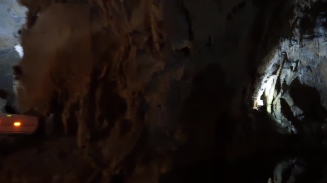 Underground caves in mani Greece. Amazing caverns. A large underground network of caves full of strangely shaped rock formations.