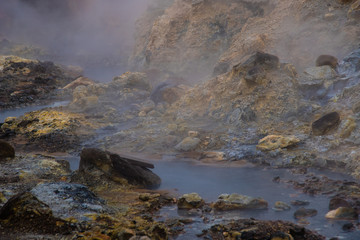 Iceland's geothermal features create an eerie, other-worldly landscape