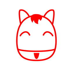 十二支の動物　笑顔アイコン