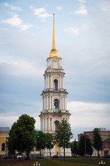 Rybinsk, Russia - July 12, 2013: Cathedral of Transfiguration of Jesus