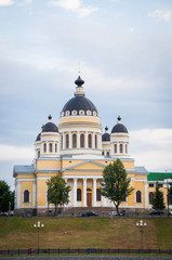 Obraz premium Rybinsk, Russia - July 12, 2013: Cathedral of Transfiguration of Jesus