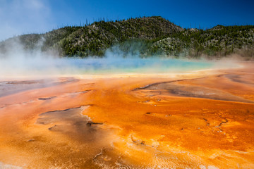 The Grand Prismatic Spring in Yellowstone National Park, USA