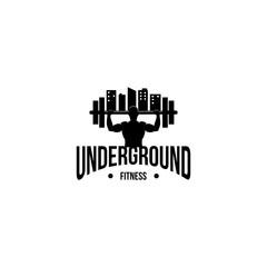 Underground Gym Fitness Logo