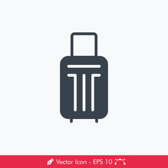 Suitcase Icon / Vector