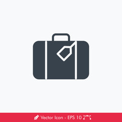 Briefcase Icon / Vector