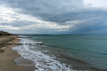 Winter sea landscape