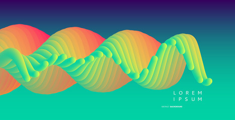 Abstract wavy background for banner, flyer and poster. Dynamic effect. Vector illustration. Cover design template. Can be used for advertising, marketing, presentation.