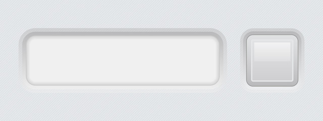 Web user interface. Input form and blank button