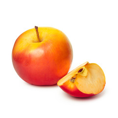 apples on a white background