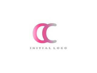CC Initial Logo for your startup venture
