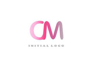 Obraz premium CM Initial Logo for your startup venture