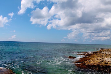 Seascape off Grand Cayman Island in the Caribbean