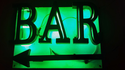 Fototapeta premium Enseigne de bar en Thailande