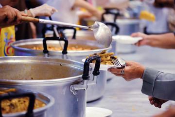 Share Food Helping Homeless People in Society on Earth: The Concept of Hunger Hunger