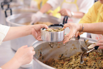 Share Food Helping Homeless People in Society on Earth: The Concept of Hunger Hunger