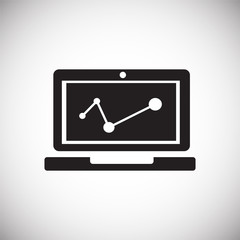 Coworking diagram on white background icon