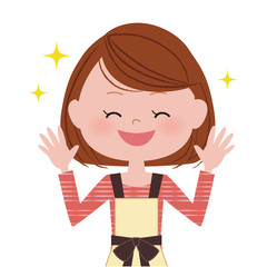 女性　喜び・嬉しい