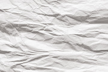 Backgrounf of old crumpled craft package wrapping paper texture