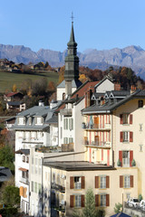 Eglise Saint-Gervais et Saint-Protais. Saint-Gervais-les-Bains. / Church of St. Gervais and St. Protais. Saint-Gervais-les-Bains.