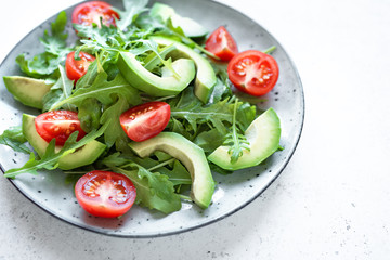 Avocado Tomatoes Arugula Salad