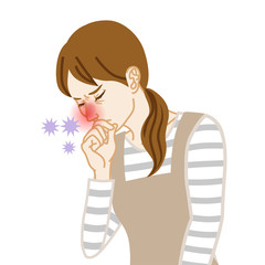 Rhinitis - Physical disease image clip art - Housewife